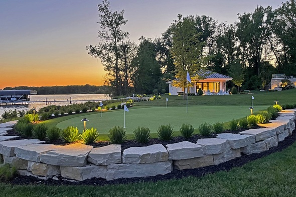 Charlotte backyard putting green